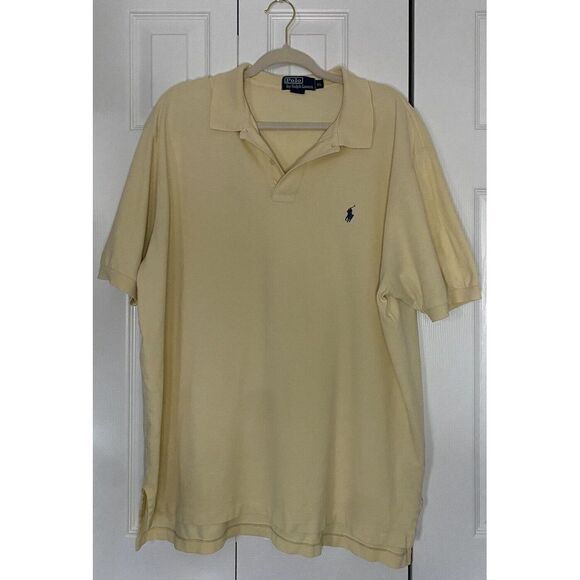 Polo Ralph Lauren Custom Fit Stretch Mesh Polo Shirt Mens Sz XL Purple Preowned - Picture 1 of 10